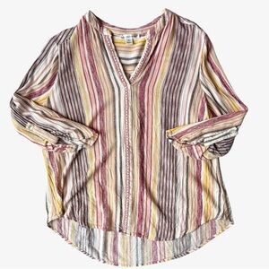 53) 24 x 23 / 26 JohnPaulRichard Multicolor Striped Blouse